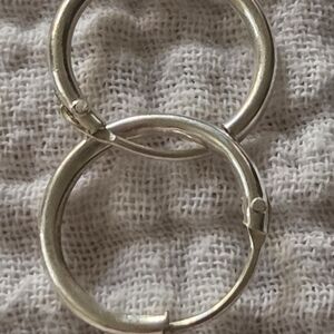 925 Sterling Silver Hoop Earrings From Italy